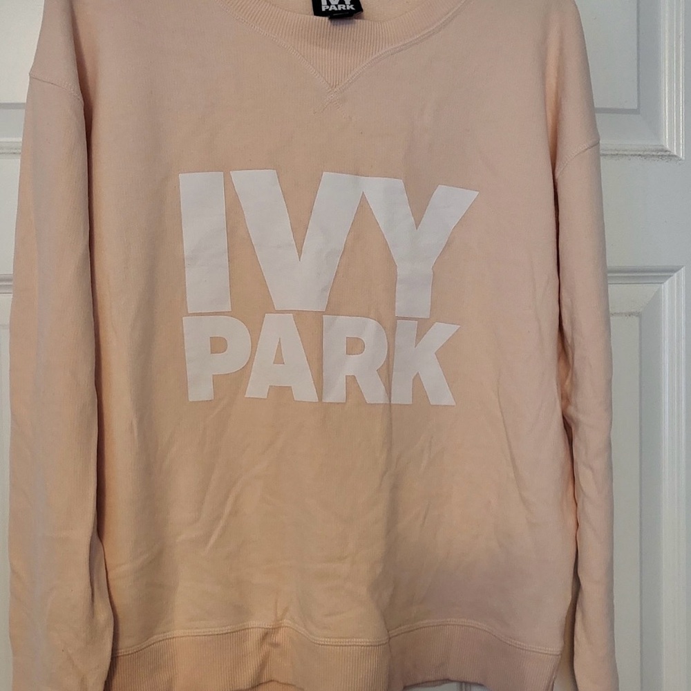 IVY PARK Women's Soft Peach Sweater Size L